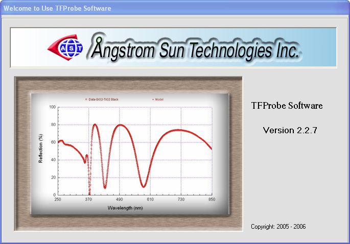 TFProbe Software for Spectroscopic Reflectometer, Microspectrophtometer Application